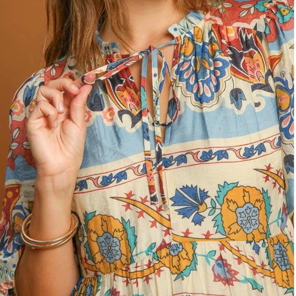 Boho Print Midi Dress - Picture 3 of 6